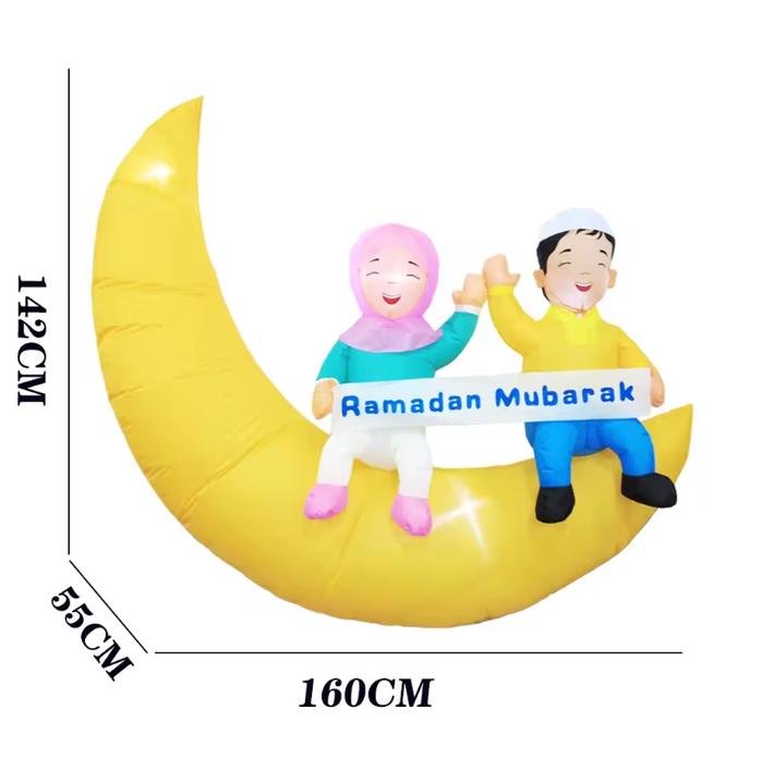 Jual Inflatable Bulan Sabit Anak Dekorasi Idul Fitri Eid Mubarak Moon ...