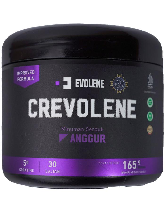 Gambar Creatine Evolene Crevolene Monohydrate Kreatin 60 serving 330 gram - 30 SRVG ANGGUR dari Evolene Official Store undefined Tokopedia
