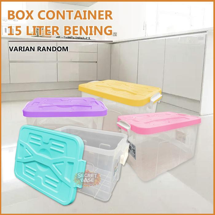 Gambar BOX CONTAINER 15 LITER - Kontainer Box Plastik / Container Box Murah - Clear Random dari secretbase.sby undefined Tokopedia