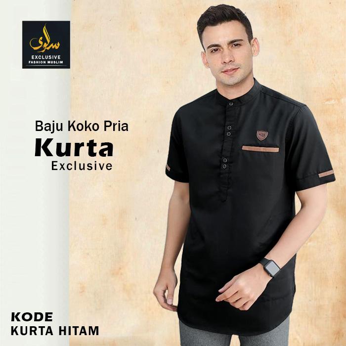 Gambar Baju koko Pria Kurta Exclusive Bahan Toyobo Premium - Hitam, M dari Dnipro Store undefined Tokopedia