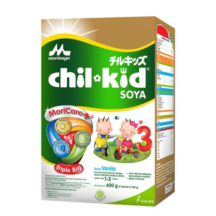 Gambar Morinaga Chil Kid Soya 3 Susu Pertumbuhan Anak 1-3 Tahun Vanilla 600gr dari Meri Snack undefined Tokopedia