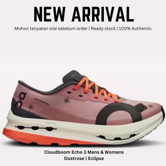 Gambar Sepatu lari marathon unisex ON Running Cloudboom echo 3 ORIGINAL 100% - Dustrose dari MYSHOES 22 undefined Tokopedia