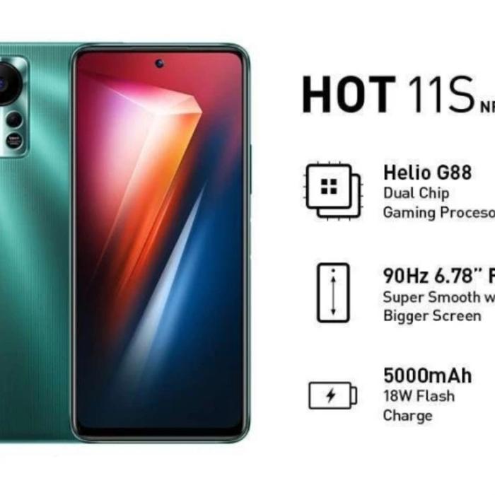 Gambar INFINIX HOT 11s NFC RAM 4/64 GB - Hijau dari Sahabat Phoneshop undefined Tokopedia