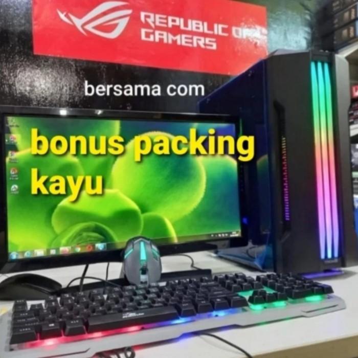 Gambar Pc Gaming Core core i7 monitor led 24 keyboard mouse fulset siap pakai - FulsetBG+19 in, Tanpa Ssd dari bersama computer undefined Tokopedia
