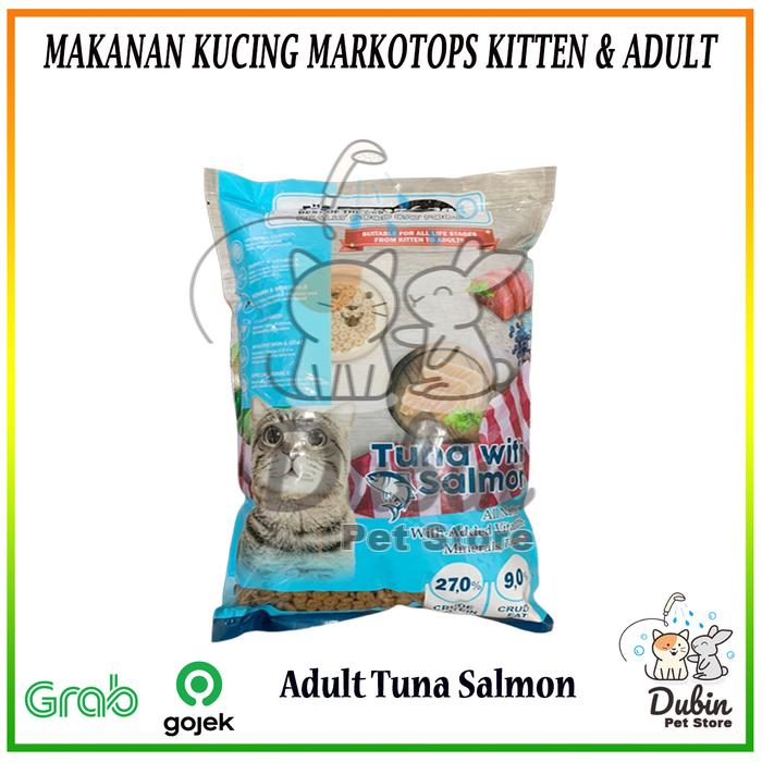 Gambar MARKOTOP Mother Kitten/adult 800 Gram- Makanan Kucing / Cat Food 800gr - Adul SalmonTuna dari Dunia Binatang Petshop undefined Tokopedia