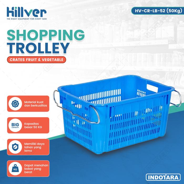 Gambar Keranjang Belanja Buah & Sayuran Supermarket Swalayan Hillver - 50 Kg dari PT. Indotara Persada undefined Tokopedia