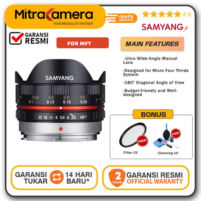 Promo Samyang UMC Fisheye MFT Lens Cicil 0% 3x Kota