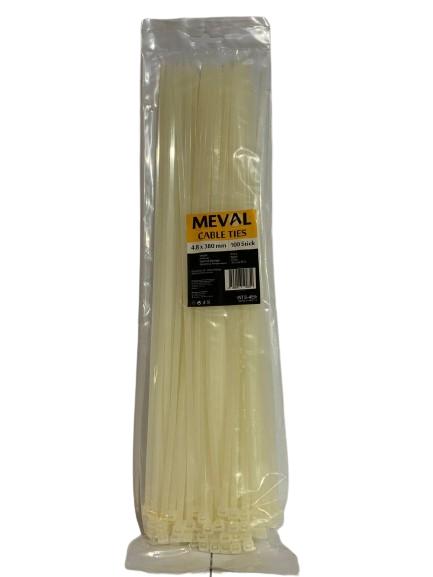 Gambar MEVAL Kabel Ties 4,8mm Cable Ties 38cm - Putih dari MEVAL ID Kota Tangerang Tokopedia