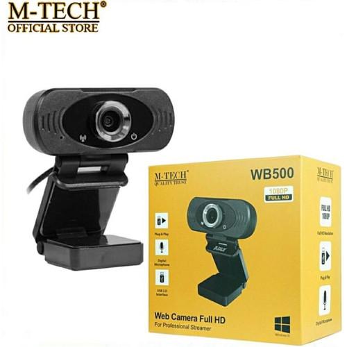Gambar M-TECH Webcam WB600 / WB-600 Web Camera 1080P Full HD With Microphone - WB500 dari Digitalcity undefined Tokopedia
