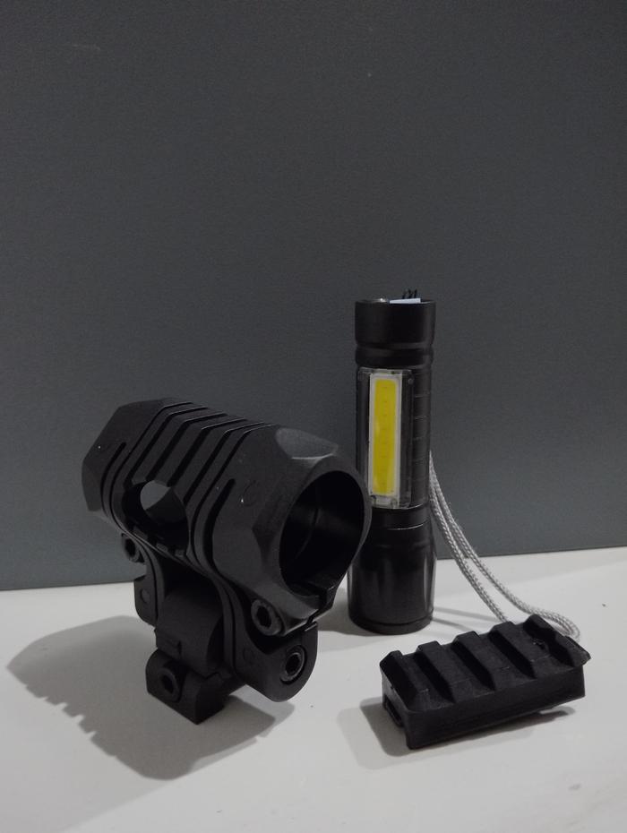 Gambar Mounting Senter Helm Tactical / Holster Senter Helm / Senter helm - 1 set full, Cream dari Gema Tactical undefined Tokopedia