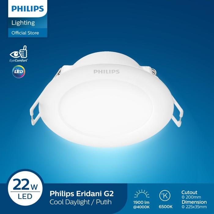 Gambar Lampu Led Downligt Eridani 10Watt Philips - Putih 23W dari D&G Mart undefined Tokopedia