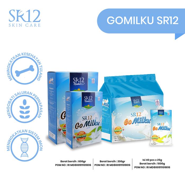 Gambar SR12 Go Milku Susu Kambing Etawa Kemasan Bag Isi 40 Sachet - Original dari SR12Herbal undefined Tokopedia