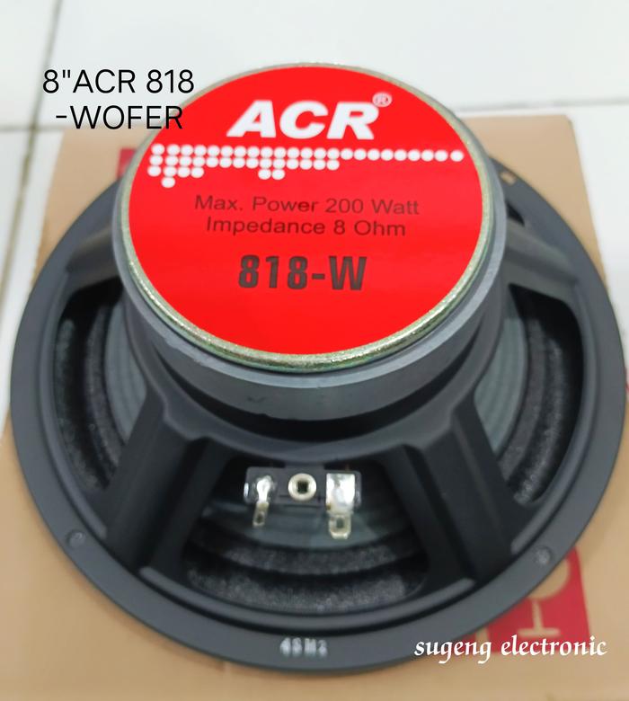 Gambar Speaker ACR 8 inch Original // Speaker ACR 8 INCH 818 Wofer // Speaker ACR 8 inch C-810 DFH Full Range - 818-Wofer, 8 inch dari Sugengsejahteraelektronik undefined Tokopedia
