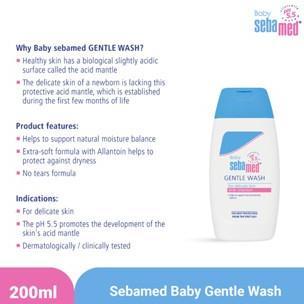 Gambar NEW PRODUCT Sebamed Baby Gentle Wash 200ml - Sabun Cair Bayi Newborn - 200ml GENTLE dari All site undefined Tokopedia