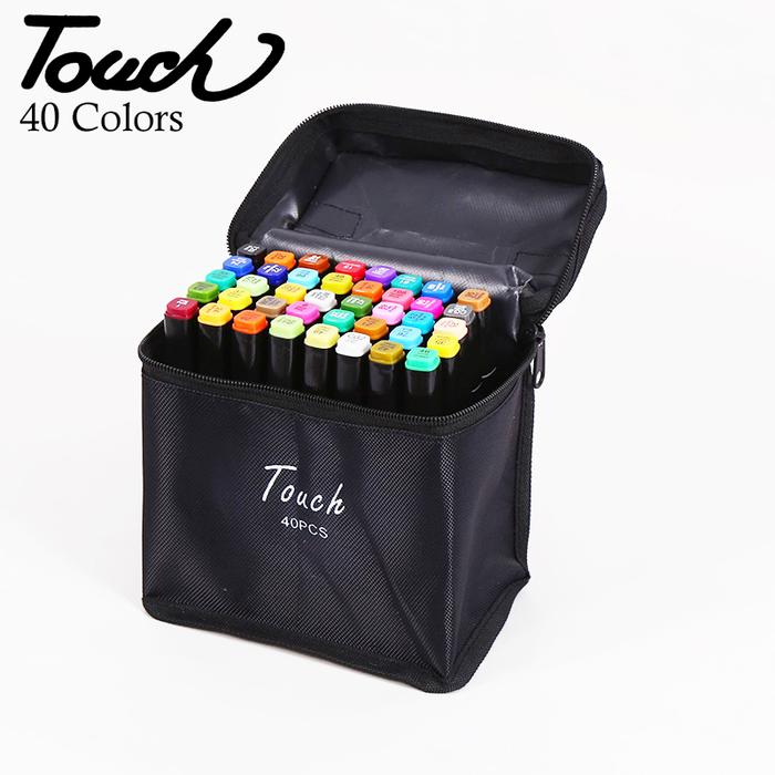 Gambar Spidol Dua Sisi Beragam Warna 60 pcs Touch Marker Lukis Gambar Sketsa - 40 pcs dari ZoMi Official Shop undefined Tokopedia
