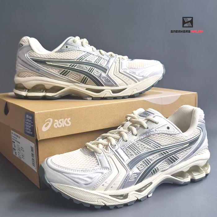 Gambar Asics Gel Kayano 14 Birch Dark Pewter 100% Authentic - 42 dari sneaker4play undefined Tokopedia
