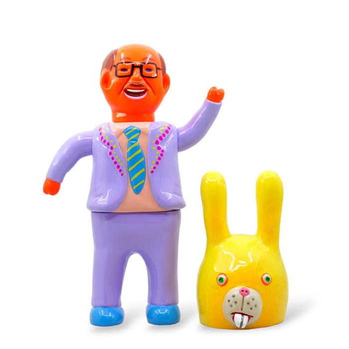 デハラユキノリ　アバウトアニマルズ　ソフビ　フィギュア　サトシヤマモト　ピューマ デハラユキノリ ABOUT ANIMALS サトシヤマモト 卯年バージョン