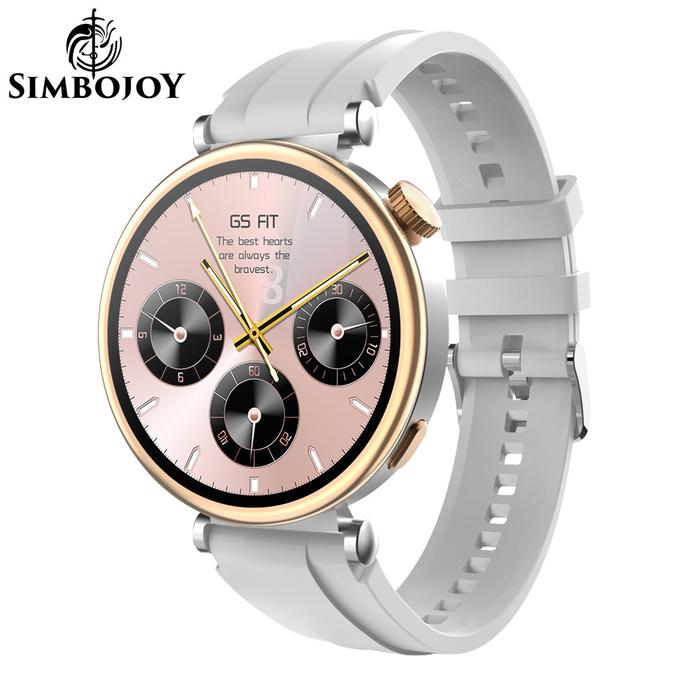 Gambar SIMBOJOY Smart Watch GT4mini BT Call Heart Rate Blood Pressure NFC - Putih dari simbojoywatch undefined Tokopedia