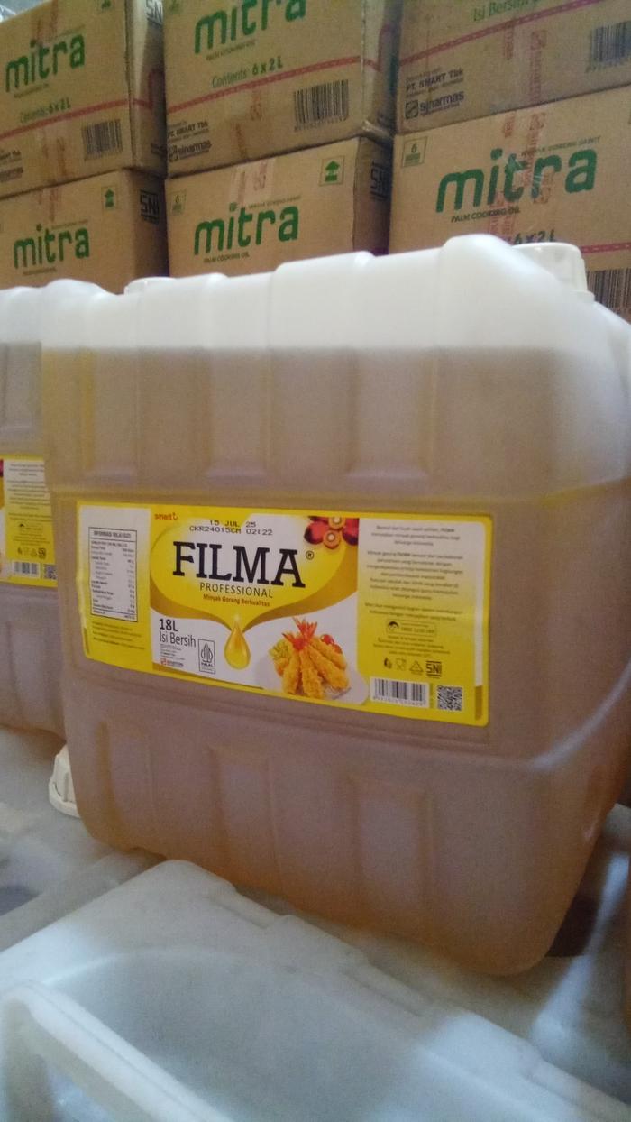 Gambar MINYAK GORENG FILMA JERIGEN 18LITER dari PT INDO CEMERLANG BERJAYA undefined Tokopedia