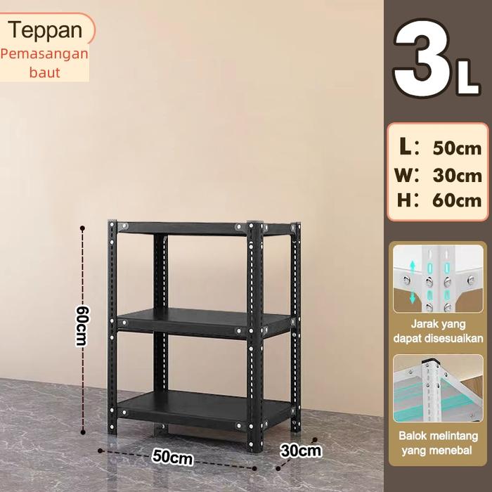 Gambar JORDAN Rak Besi Siku 5 Susun Rak Gudang Rak Buku - J dari JORDANSTORE BERDIKARI undefined Tokopedia