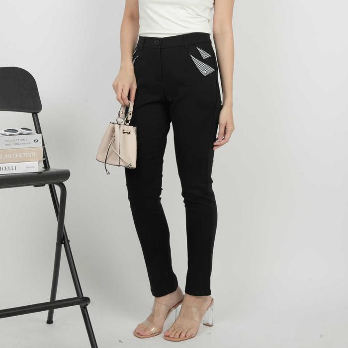 Gambar *Ready Stok* 2023 - Celana Katun Jepang Panjang 7021 (CAP) - Hitam, M dari Sisters Fashion Group undefined Tokopedia