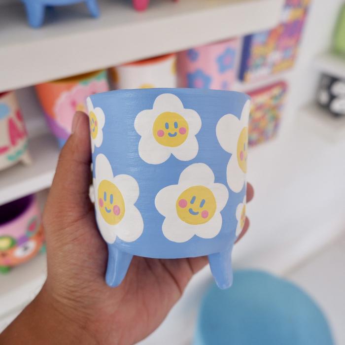 Gambar Pot Tanaman mini 10 cm Tanah Liat Cloky Cactus Series 3  - Only Pot - Dahlia Brosa dari Cloky Art Studio undefined Tokopedia