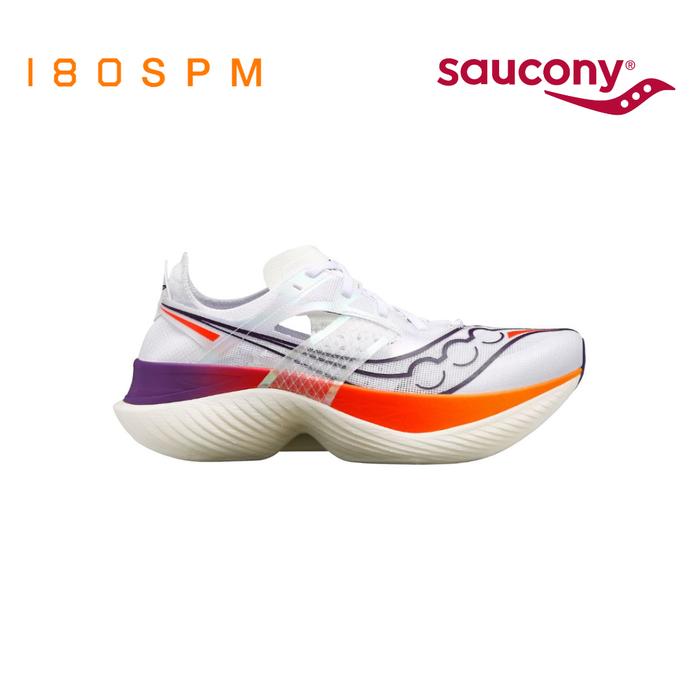 Gambar Road Running Shoes SAUCONY Endorphin Elite M - WHITE/VIZIRED, 46 dari 180 SPM OFFICIAL undefined Tokopedia