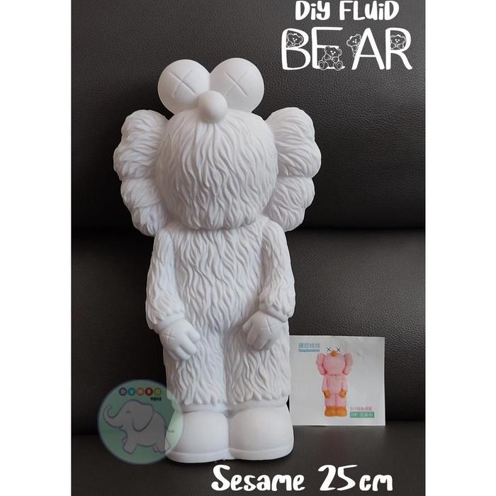 Gambar Diy Painting Bear Brick Sesame Street Kaws Mainan Cat Kreatif Anak 3D - Sesame 25cm dari iqbalstoreapp undefined Tokopedia