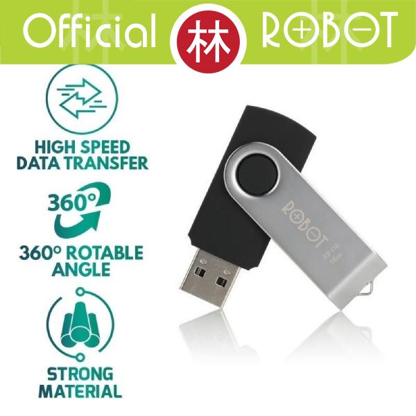 Gambar Robot RF116 Flashdisk 16 GB Rotatable USB 2.0 - Hitam dari Liem Group undefined Tokopedia