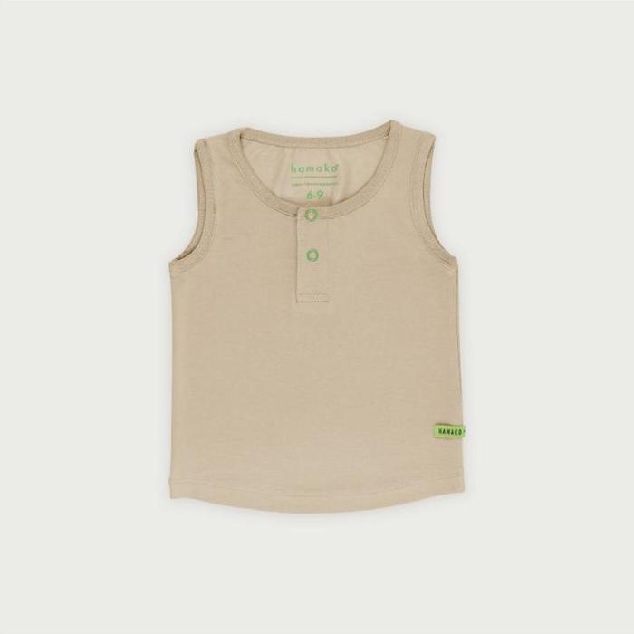 Gambar New Hamako Sleeveless Tee / Kaus Anak Tencel - CLAY, 9-12months dari Xena_StoreID undefined Tokopedia