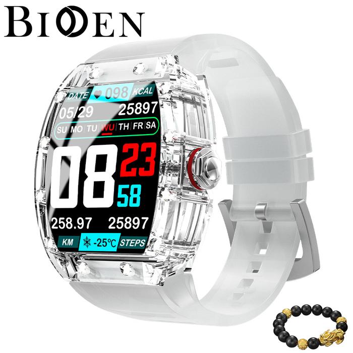 Gambar BIDEN Smart watch YD5PRO Full Touch Screen  Olahraga BT Call Musik - Putih dari biden watch ID undefined Tokopedia