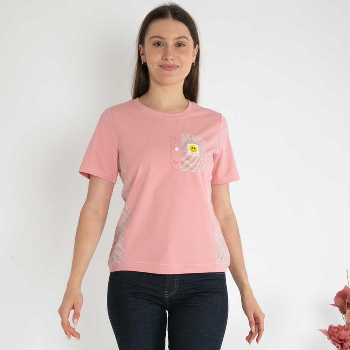 Gambar *Ready Stok* SISTER'S - Atasan Kaos 7182 (CAP) - Pink, 4L dari Sisters Fashion Group undefined Tokopedia