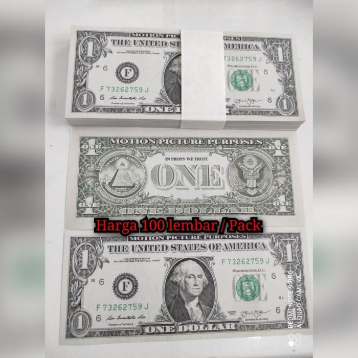 Gambar Uang Mainan Dolar / Dollar Amerika isi 100 /Uang Seserahan Mahar Movie - $ 1 Dollar dari VON_NEW undefined Tokopedia
