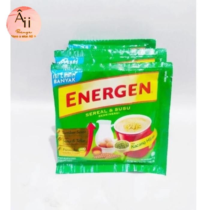 Gambar 1 renteng - Energen rasa kacang hijau - netto ±@30 gram - 10 sachet dari aii poenya undefined Tokopedia