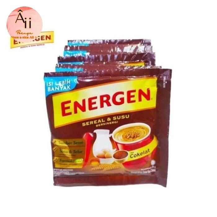 Gambar 1 renteng - Energen rasa cokelat - 10 sachet x 1 renteng - netto ±30gr dari aii poenya undefined Tokopedia