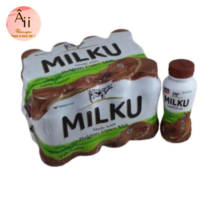 Gambar 1 pak - susu milku - cokelat - 200 ml - 12 botol - susu sapi steril dari aii poenya undefined Tokopedia