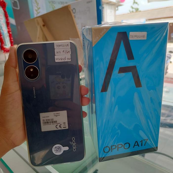 Gambar HP DEMOLIVE OPPO A17 RAM 4/64 GB  GARANSI RESMI LENGKAP DUS MULUS dari BEXGO ACC undefined Tokopedia
