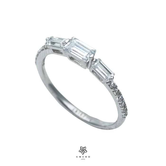 Gambar Cincin Emas White Gold 17K Special Collection SCR-24 Amero Jewellery - #12 (16.55 mm) dari Amero Jewellery undefined Tokopedia
