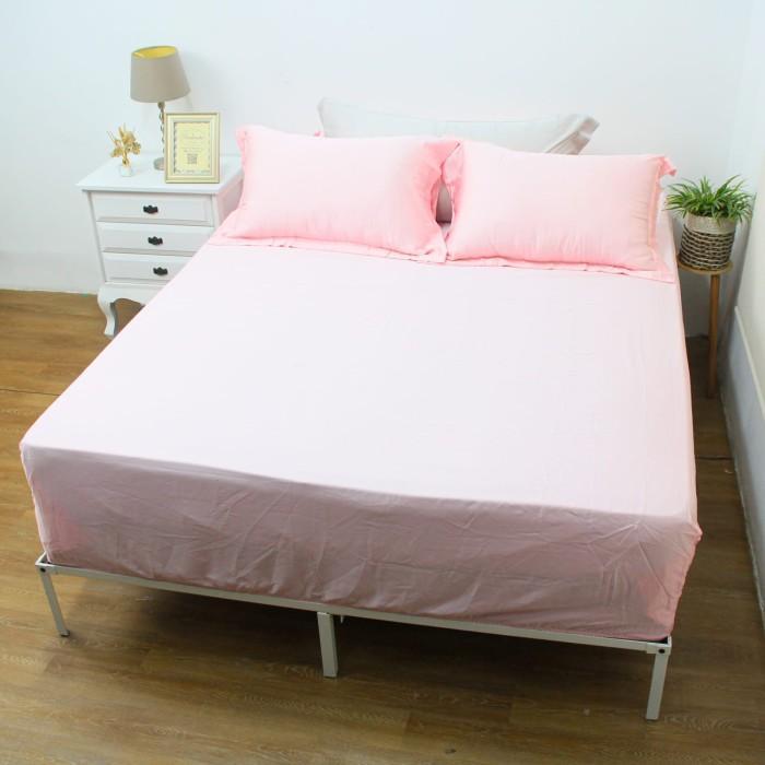 Gambar Sprei Polos Tencel Sutra Organic Soulmate Bedsheet Promo Terbatas - Pink, 120x200x40 dari yudistirag undefined Tokopedia