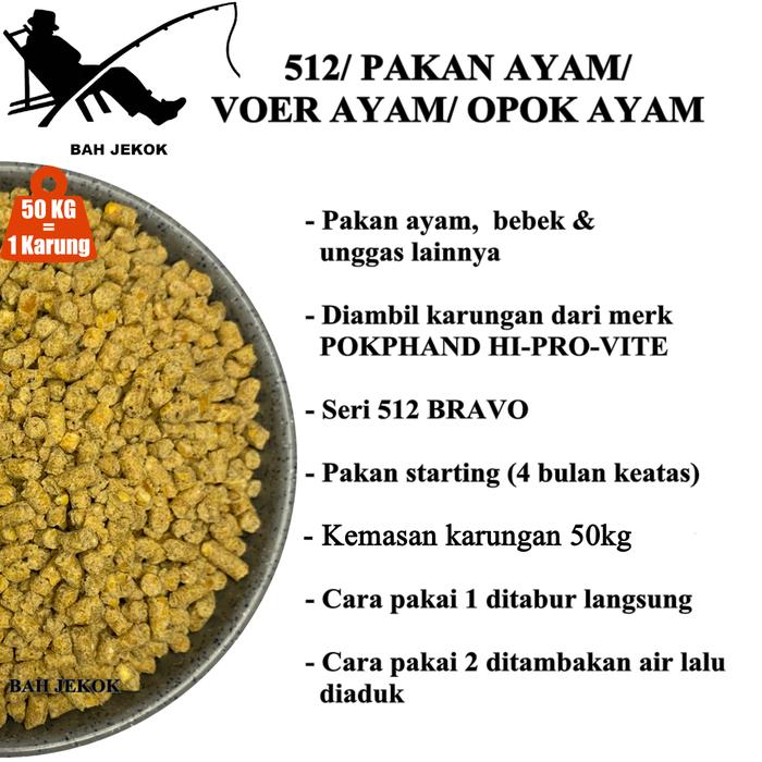 Gambar Pur babi 512 pakan ayam Bangkok Petelur Pedaging Kampung dll - 512 dari Bahjekok undefined 5 Tokopedia