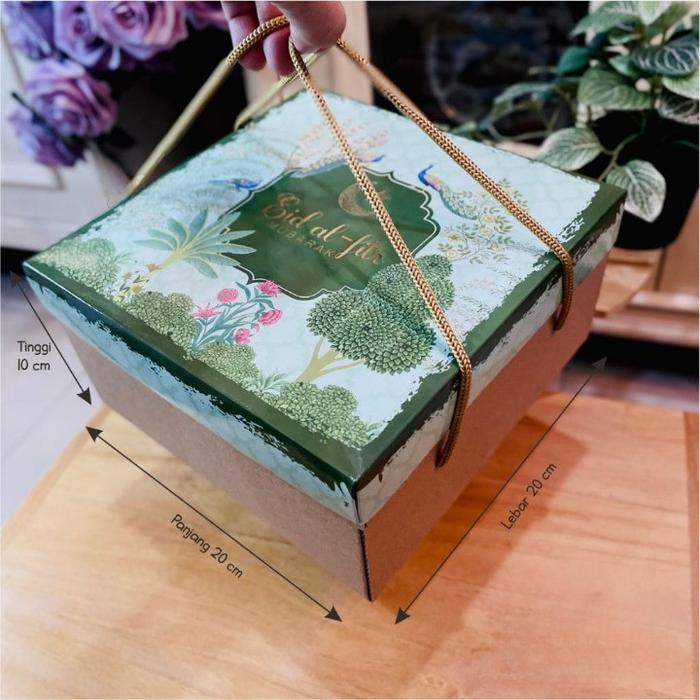 Gambar Box Lapis Legit Lebaran Idul Fitri Kotak Kue Eid Mubarak 20x20x10 cm dari royals dream undefined Tokopedia