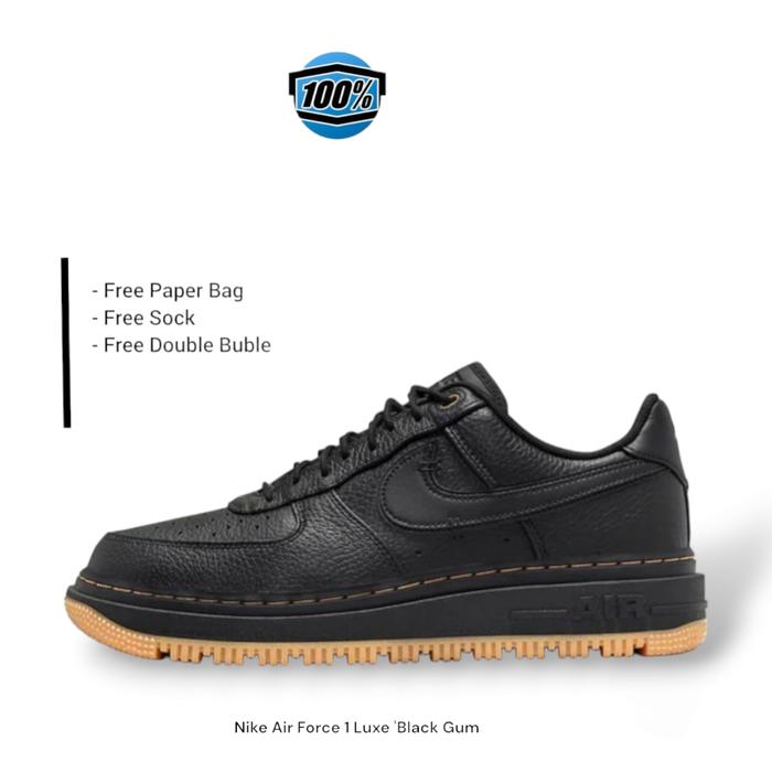 Gambar sepatu Nike Air force 1 Luxe Black Gum - Hitam, 40 dari OrioTrusted Sneakers undefined Tokopedia