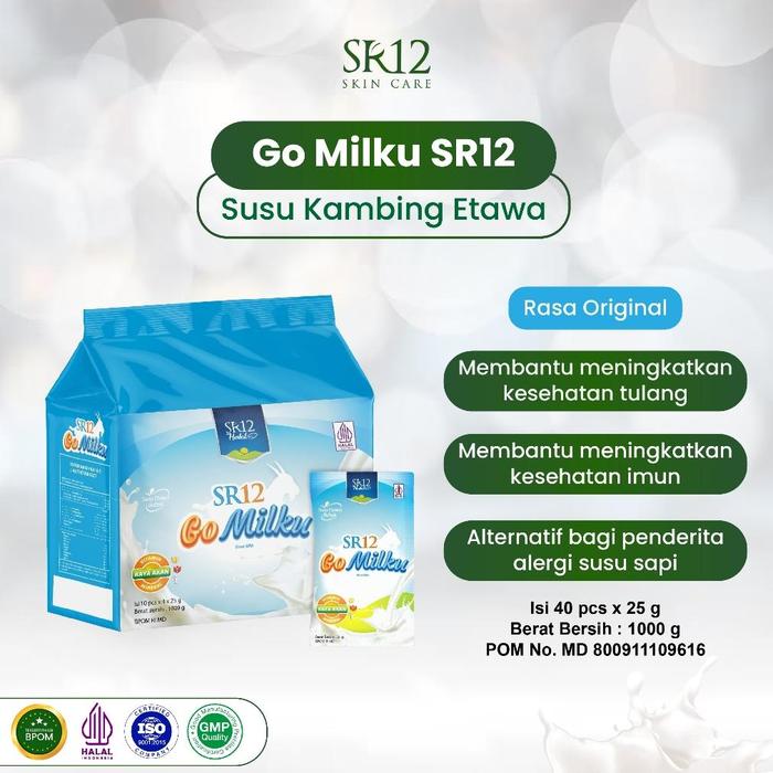 Gambar Baruuu Sr12 Go Milku Susu Kambing Etawa Kemasan Bag Isi 40 Sachet - Original dari Hide Aestetic undefined Tokopedia