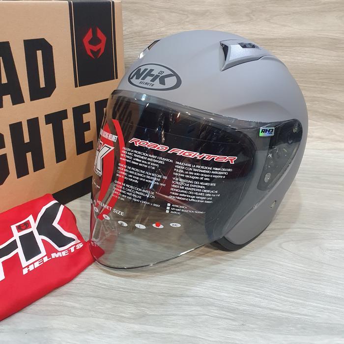 Gambar HELM NHK N1 MAX SOLID SINGLE VISOR - Dim Grey Doff dari MSC@Graha undefined Tokopedia