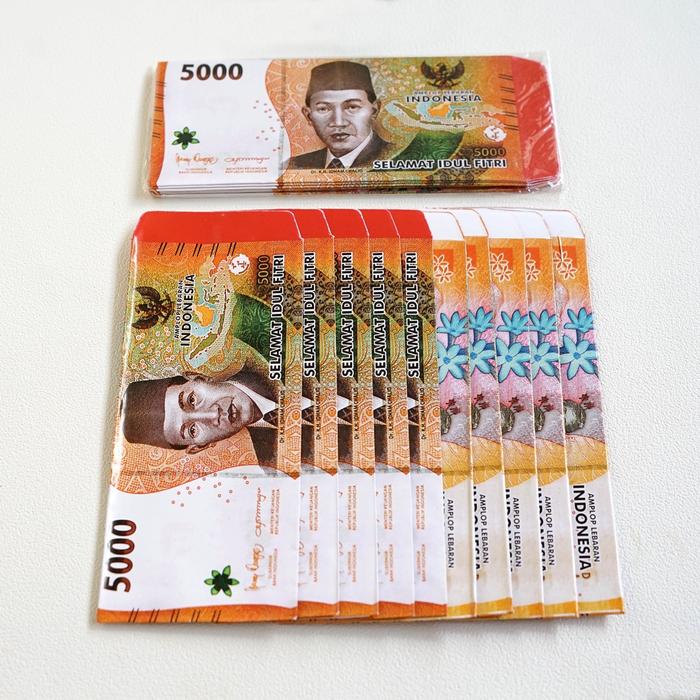 Gambar Amplop Angpau THR Anak Lebaran Idul Fitri 2024 Motif Uang Unik 10PCS - Uang 5000 dari Griya Islam undefined Tokopedia