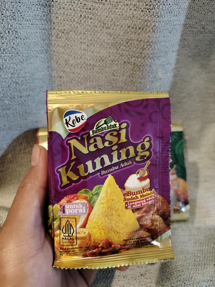 Gambar Kobe bumbu nasi uduk/bumbu nasi uduk instan sachet - Nasi Kuning dari Latteeid undefined Tokopedia