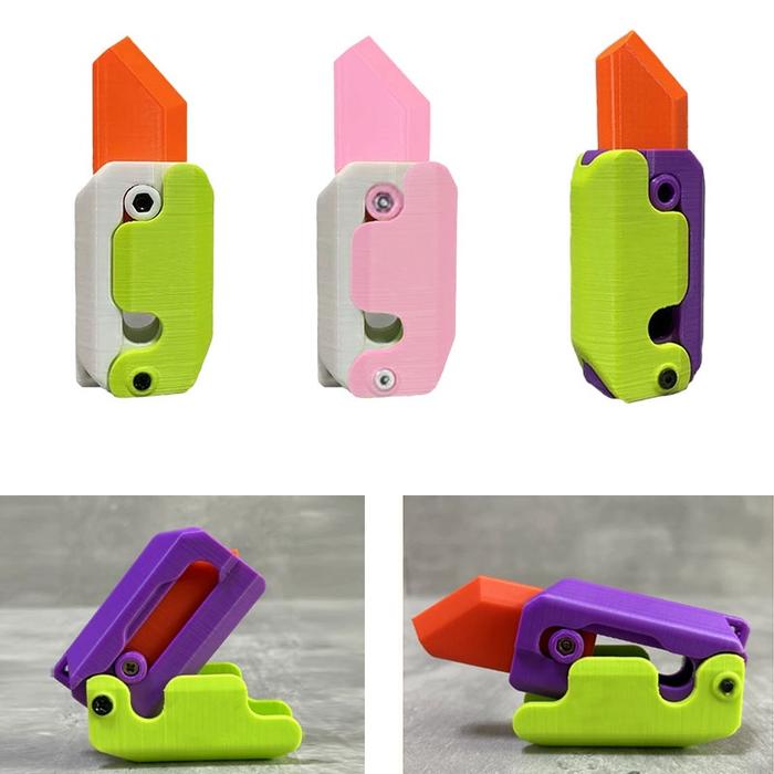 Gambar Fidget Toys Pistol Mainan Pisau Gravity Carrot Knife Fidget Toys 3D - PISAU dari Win Toy's undefined Tokopedia