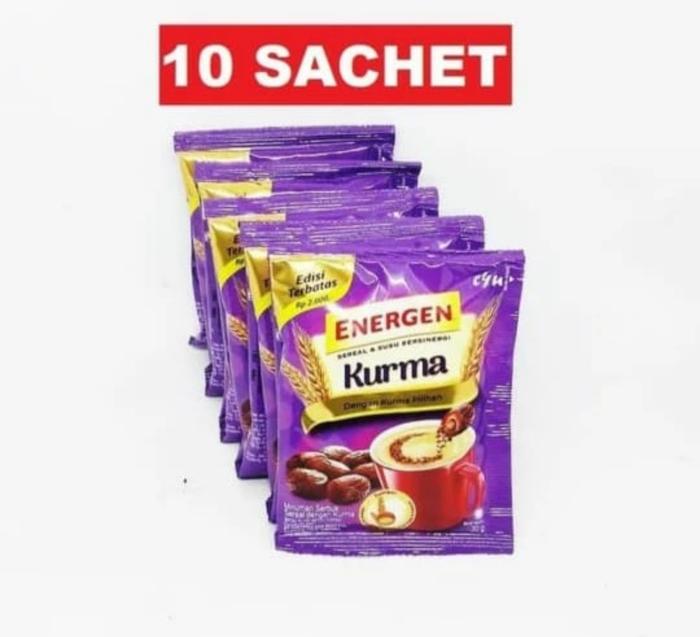 Gambar Energen Coklat/Energen Kurma/Energen Vanilla/ 10 sachet/Minuman Sereal - kurma dari hokilai889 undefined Tokopedia