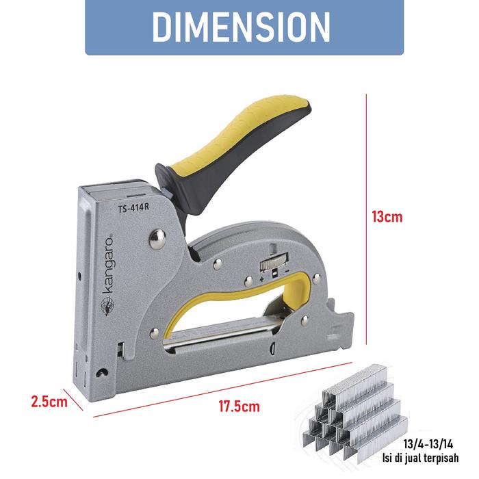 Gambar Alat Staples Tembak Jok Kulit Motor / Stapler Kayu / Guntacker TS 414R - Guntacker 414R dari officeXpres undefined Tokopedia