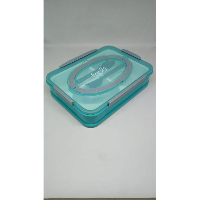 Gambar LUNCHBOX SM 2508 BLACK GREEN PEACH - Hijau dari Ollahomeliving undefined Tokopedia